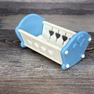 Fisher Price Loving Family Dream Dollhouse Blue Cradle Baby Girl Nursery